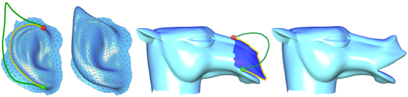 A Sketch-Based Interface for Detail-Preserving Mesh Editing