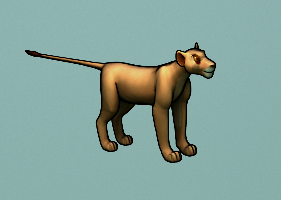 Lion rendering