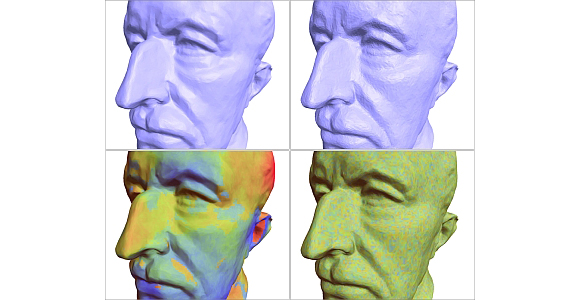 High-Pass Quantization for Mesh Encoding