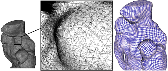 Global parameterization of 'bad' meshes