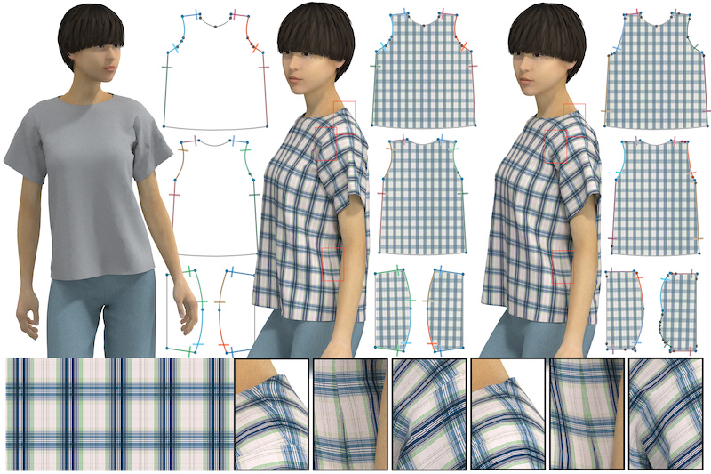 Wallpaper Pattern Alignment along Garment Seams