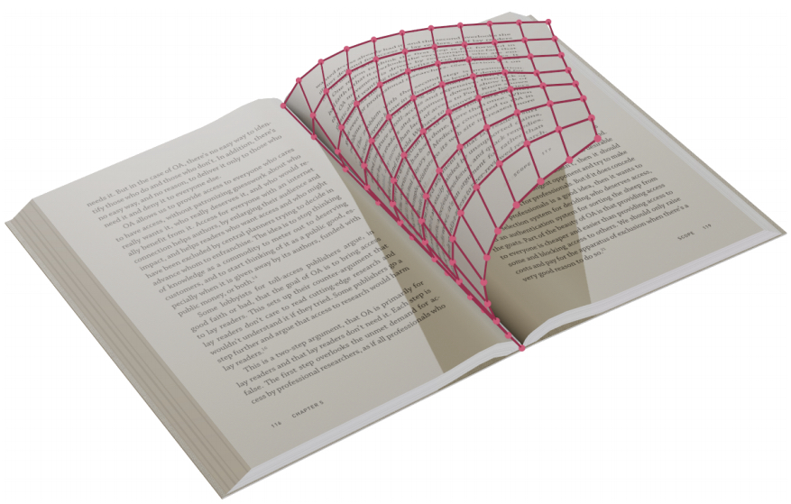 
    Physically-based Book Simulation with Freeform Developable Surfaces